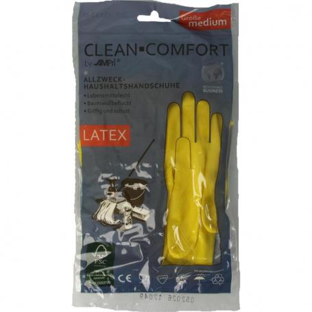 Huishoudhandschoen geel maat M van Clean-Comfort