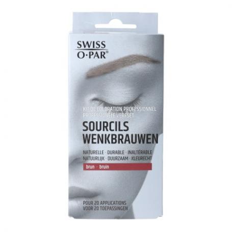 Professionele verfset wenkbrauwen bruin van Swiss o-Par