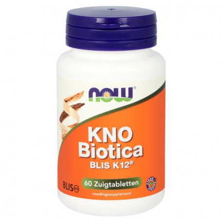 NOW KNO biotica BLIS K12 (60 zuigtabletten) van NOW