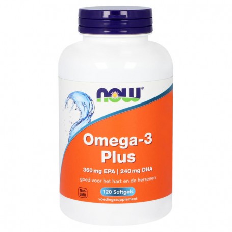 NOW Omega-3 Plus (120 softgels) van NOW