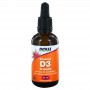 NOW Vitamine D3 druppels 400IE (60 ml) van NOW