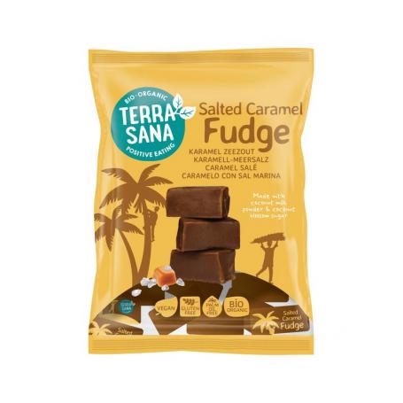 Fudge karamel zeezout bio van Terrasana