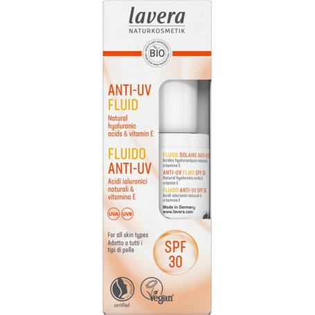 Anti-UV Fluid sun SPF 30 bio van Lavera