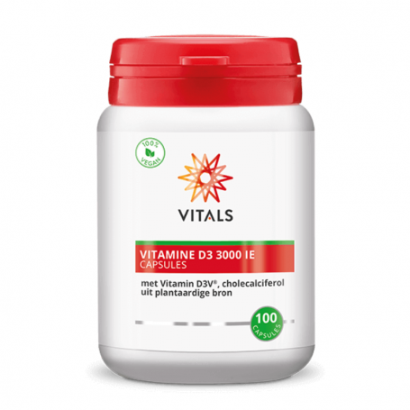 Vitals Vitamine D3 3000IE (100 capsules) van Vitals