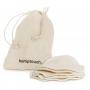 Reusable cotton pads + laudry bag van Hemptouch