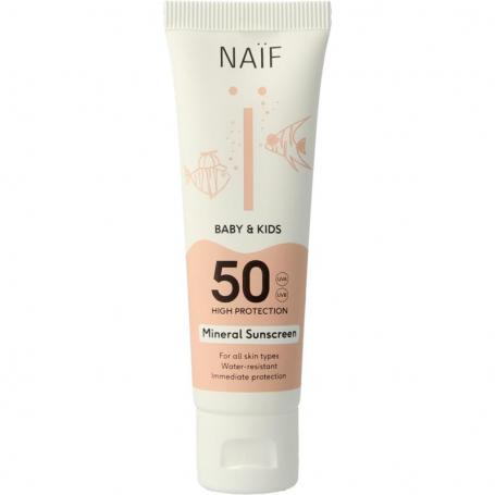 Zon baby & kids creme SPF50 van Naif