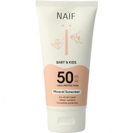Zon baby & kids creme SPF50 van Naif