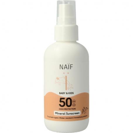 Zon baby & kids spray SPF50 van Naif