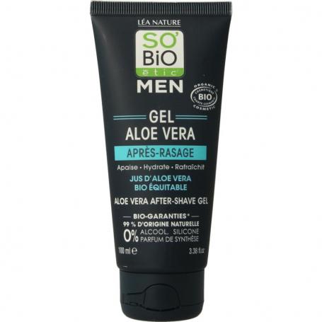 For men aftershave gel aloe vera van So Bio Etic