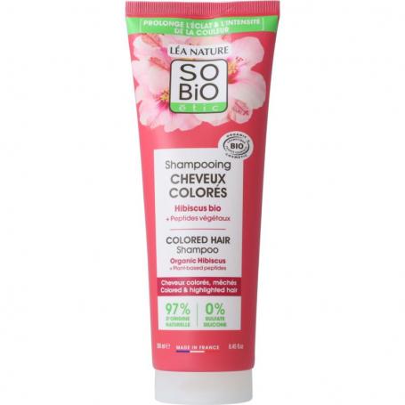 Shampoo colour & shine hibiscus van So Bio Etic