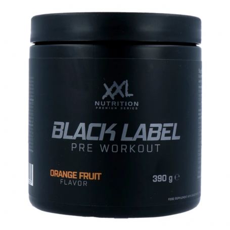 Xxl Nutrition Black Label Pre Workout Orange Fruit van Xxl Nutrition