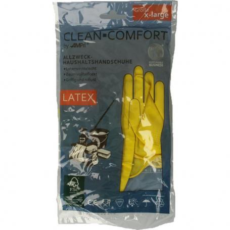 Huishoudhandschoen geel maat XL van Clean-Comfort