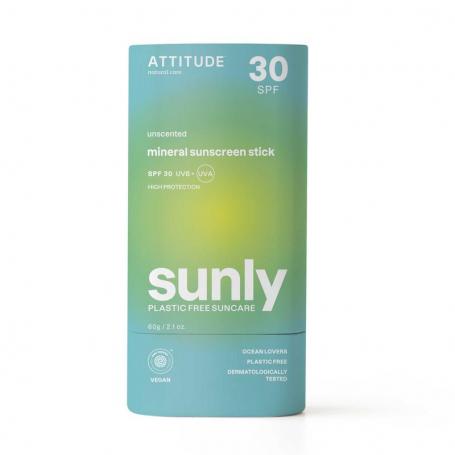 Sunly zonnebrandstick SPF30 parfumvrij van Attitude
