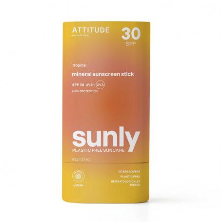 Sunly zonnebrandstick SPF30 tropisch van Attitude