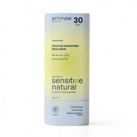 Sunly gezichtszonnebrandstick SPF30 gevoelige huid van Attitude