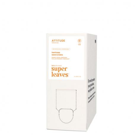 Super leaves handzeep orange leaves eco refill van Attitude