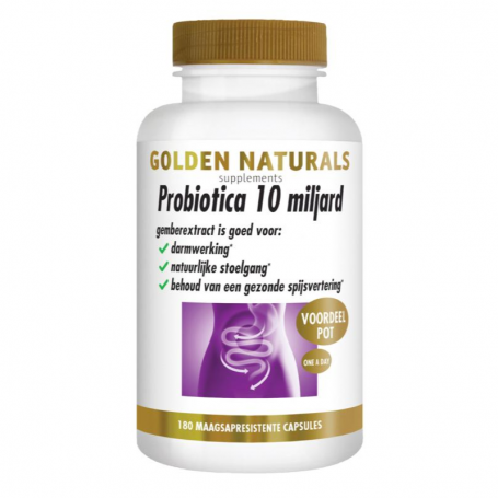 Golden Naturals Probiotica 10 miljard (180 capsules) van Golden Naturals