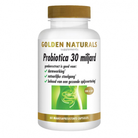 Golden Naturals Probiotica 30 miljard (60 capsules) van Golden Naturals