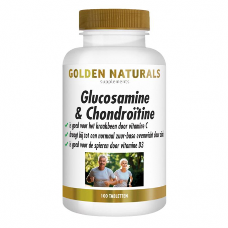 Golden Naturals Glucosamine & chondroitine (100 tabletten) van Golden Naturals