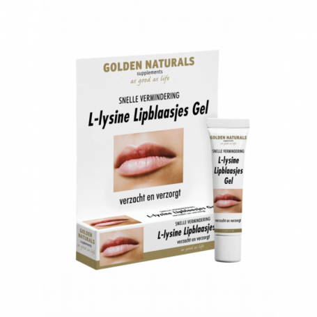 Golden Naturals L-Lysine+ lipblaasjes gel tube van Golden Naturals