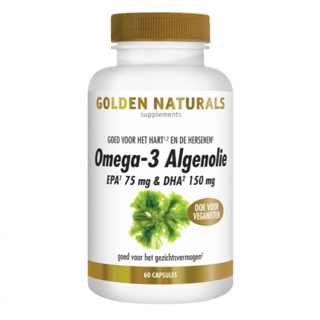 Golden Naturals algenolie Omega 3 (60 capsules) van Golden Naturals