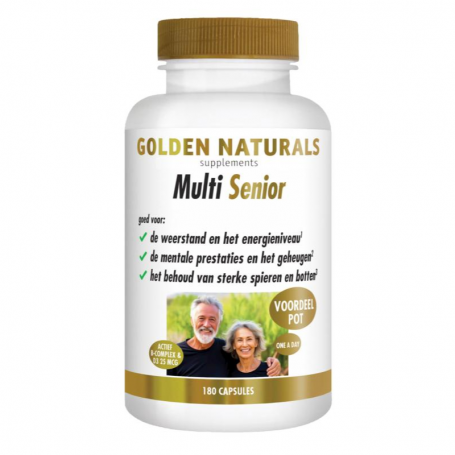 Golden Naturals Multi senior (180 capsules) van Golden Naturals