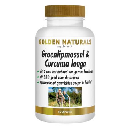 Groenlipmossel & curcuma longa van Golden Naturals