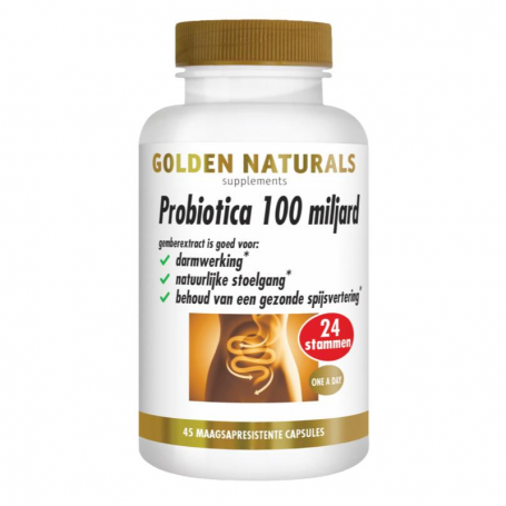 Golden Naturals Probiotica 100 miljard (45 capsules) van Golden Naturals