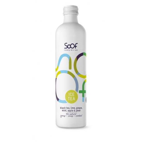 Siroop zwarte thee limoen & munt van Soof Drinks