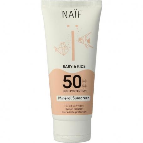 Zon baby & kids creme SPF50 van Naif