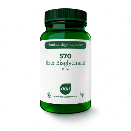 AOV 570 IJzer bisglycinaat 15mg (90 capsules) van AOV