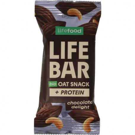 Lifebar oatsnack proteine chocolate delight bio van Lifefood