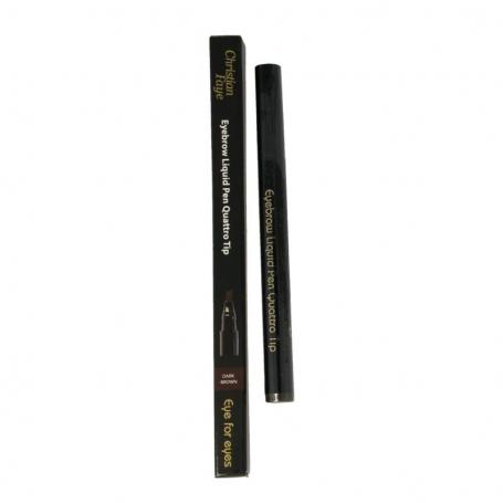 Eyebrow liquid pen quattro tip dark brown van Christian Faye