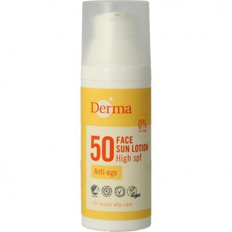 Sun face lotion SPF50 van Derma