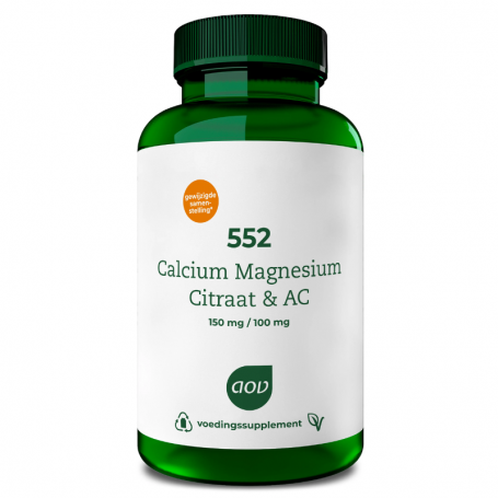 AOV 552 Calcium & magnesium citraat AC (60 tabletten) van AOV