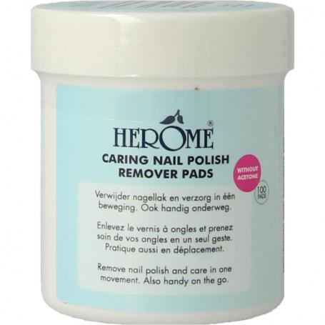Nagellak remover pads caring van Herome