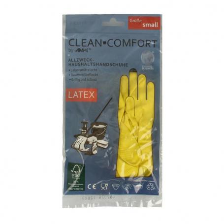 Huishoudhandschoen geel maat S van Clean-Comfort