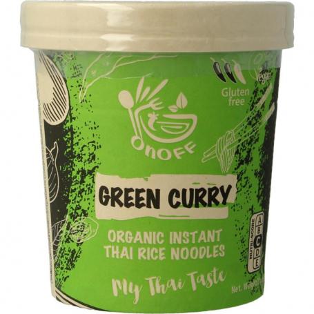 Instant noodlesoup green curry bio van Onoff