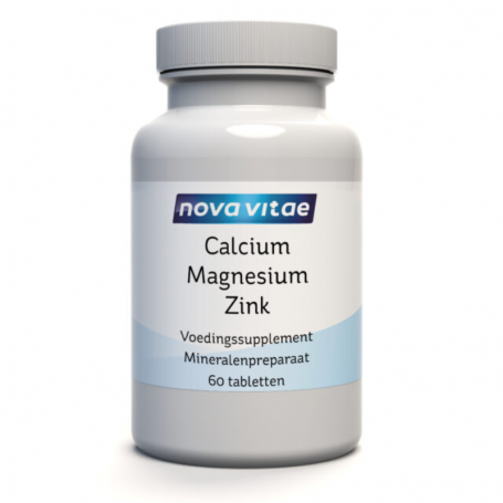 Nova Vitae Calcium magnesium zink (60 tabletten) van Nova Vitae
