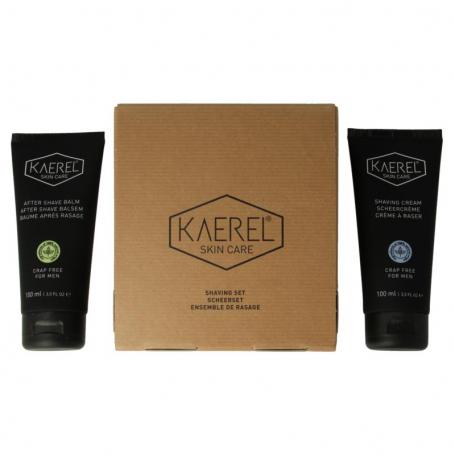 Skin care shavingset scheercreme & aftershave van Kaerel