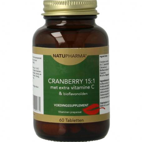 Cranberry 15:1 met vitamine C & bioflavonoiden van Natupharma