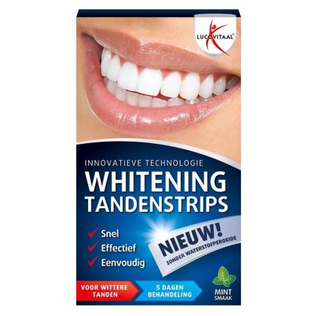 Whitening tandenstrips mint van Lucovitaal