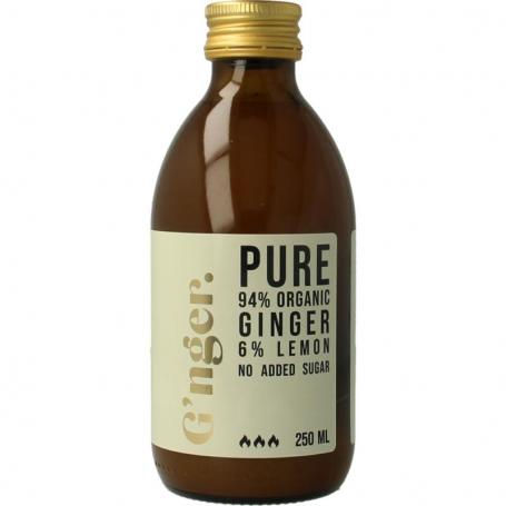 Gembersap met citroensap bio van G'nger
